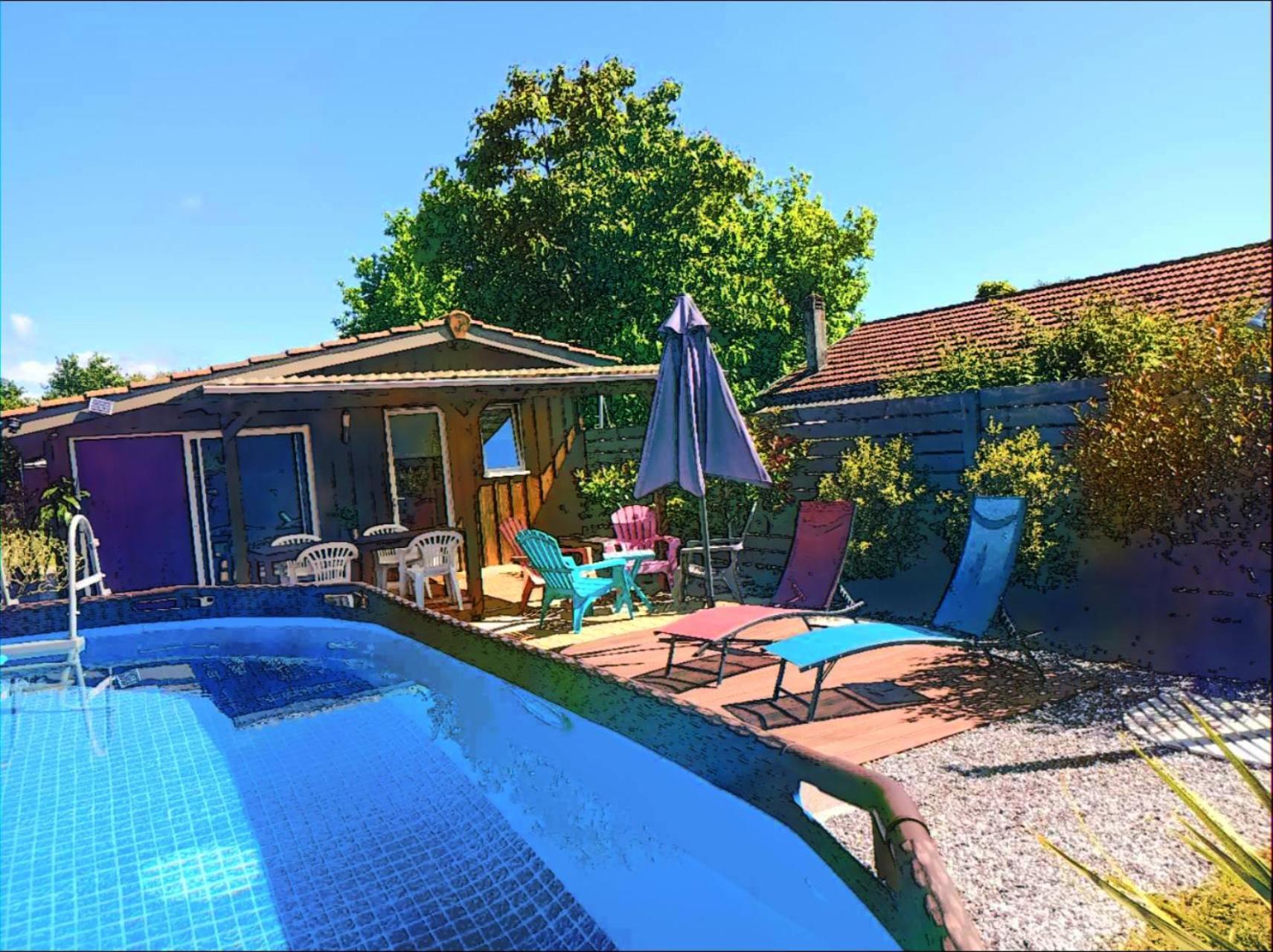 Maison Piscine Privee 4A5 Pers9 & 11 Kms Des Plages Oceanes Et Du Lac Linxe Exterior foto